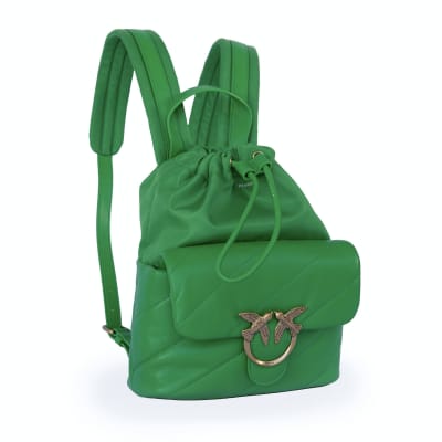 Mochila Pinko Mediana Verde1