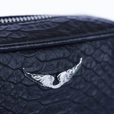 Cartera Zadig et Voltaire Crossbody Cuadrado Cuero Serpiente