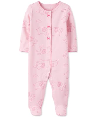 Enterito Carter´s estampado elefantes rosado