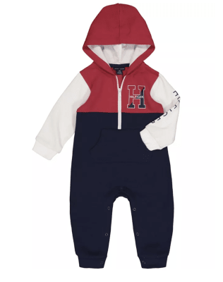 Enterito Tommy Hilfiger Kids tipo buzo azul/rojo/blanco1
