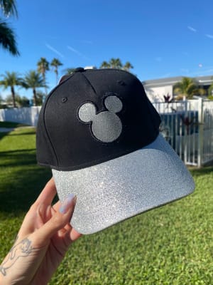 Jockey Disney Miickey negro glitter plata1