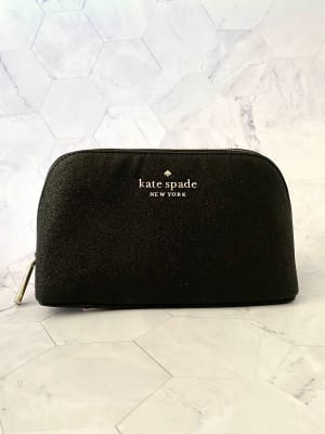 Cosmetiquero Kate Spade Tinsel Glitter negro1
