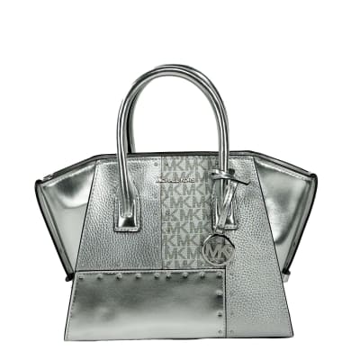 Cartera Michael Kors Tote Avril Plateado