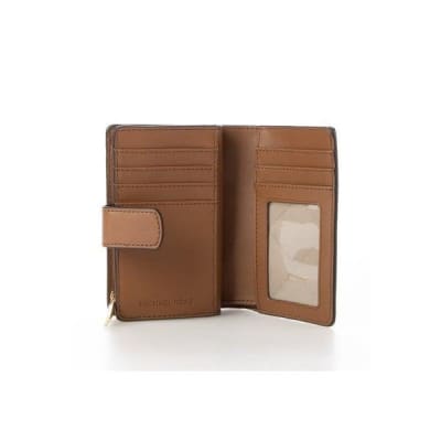 Billetera Michael Kors Mediana monograma cafe