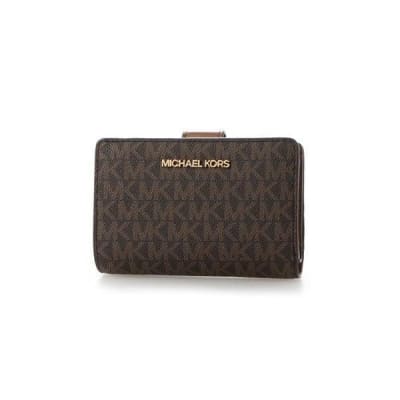 Billetera Michael Kors Mediana monograma cafe