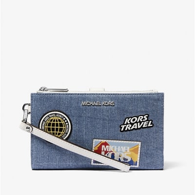 Billetera Michael Kors Wristlet Jeans1