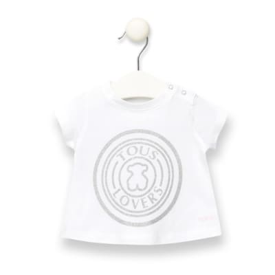 Polera Baby Tous lovers blanca1