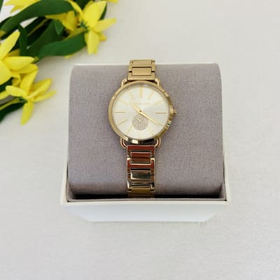 Reloj mujer Michael Kors correa metalica delgado dorado1
