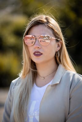 Lentes Michael Kors Hartley rose gold1