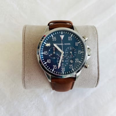 Reloj Michael Kors Hombre correa cuero cafe1