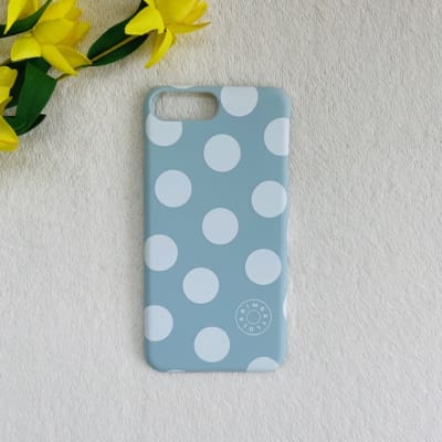 Carcasa Bimba y Lola verde agua puntos blanco