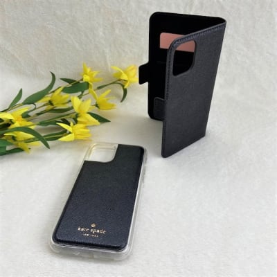 Carcasa Kate Spade glitter con tapa negra1