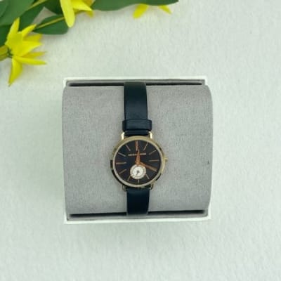 Reloj mujer Michael Kors correa cuero delgado negro1