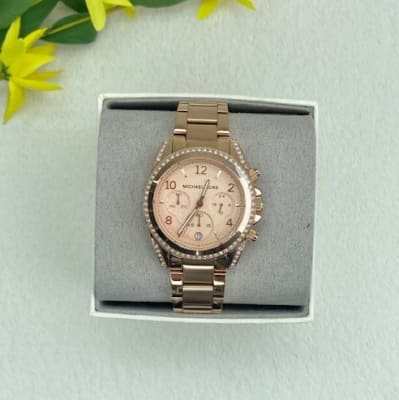 Reloj mujer Michael Kors correa metalica grande 3 relojes rose gold1