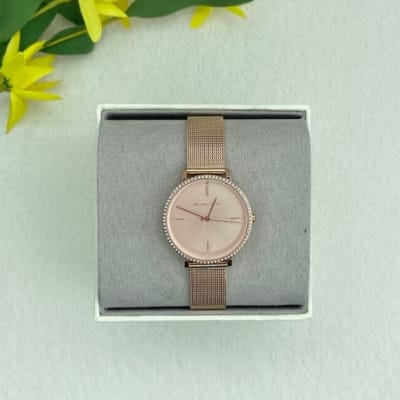 Reloj mujer Michael Kors correa malla delgado rose1