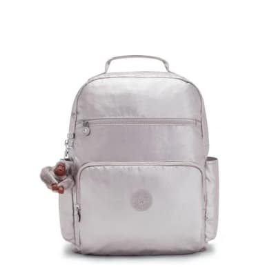 Bolso Maternal Kipling So Baby Plateado1