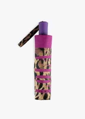 Paragua Lola Casademunt automatico animalprint Lila