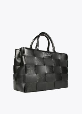 Bolso Lola Casademunt Shopper Trenzado Negro