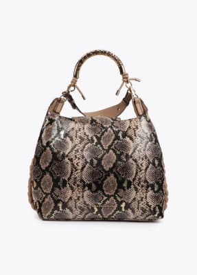 Cartera Lola Casademunt Shopper Print Marron - Crudo1