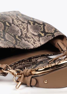 Cartera Lola Casademunt Shopper Print Marron - Crudo