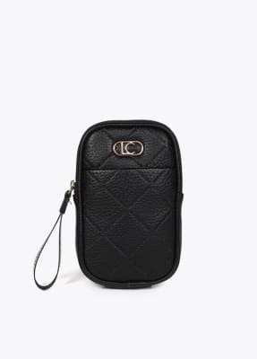 Porta celular Lola casademunt rombos Negro