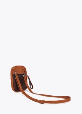 Porta celular Lola Casademunt rombos Camel