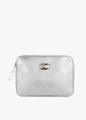 Porta Notebook Lola Casademunt monorama Rombos Plateado1