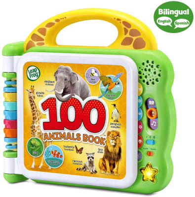 Libro interactivo bilingue Leap Frog animales verde1