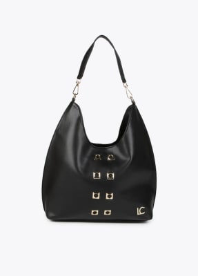 Bolso Lola Casademunt con ojales cuadrados Negro