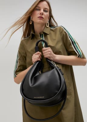 Cartera Lola Casademunt Media luna grande Negro2