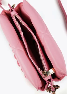 Cartera Lola Casademunt acolchada con cadena Rosa