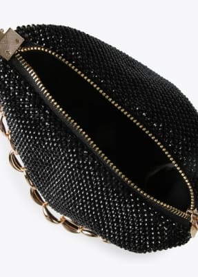 Cartera Lola Casademunt con cristales Negro