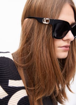 Lentes Lola Casademun Marco cuadrado negro - print