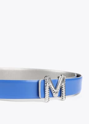 Cinturon Lola Casademunt reversible Plateado Azul