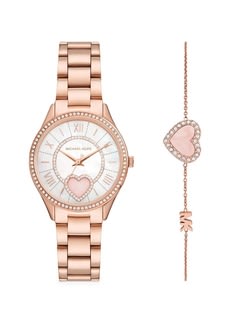 Reloj Mujer Michael Kors Correa Metalica Rosegold Con Pulsera1