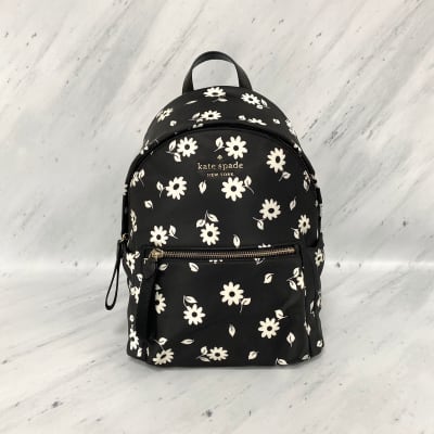 Mochila Kate Spade Chelsea negro flores1