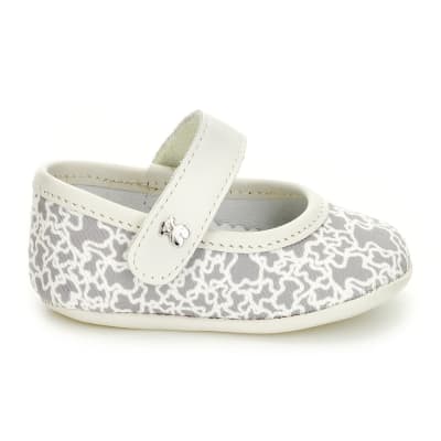 Sandalia Baby Tous lona Kaos gris1