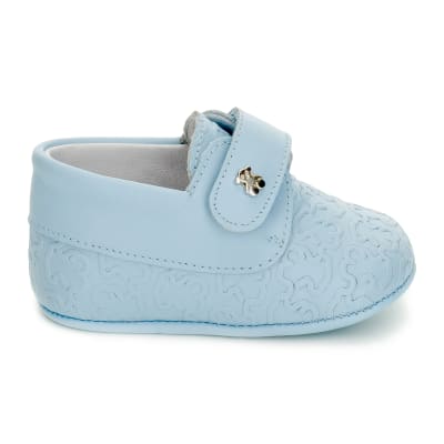Zapato Baby Tous cuero celeste1