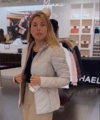 Parka Mujer Michael Kors Plumas Reversible Beige1