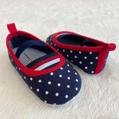 Zapatos Tommy Hilfiger Kids puntitos azul marino1