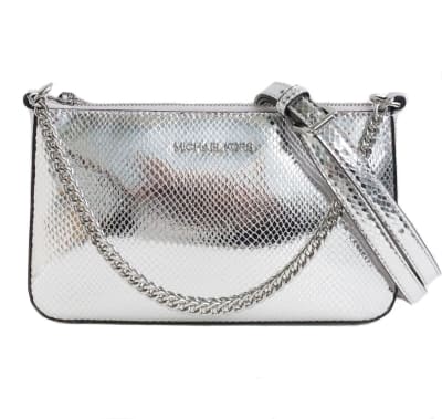 Cartera Michael Kors Jet Set Plateado1