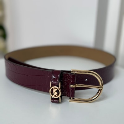 Cinturon Michael Kors Burdeo1