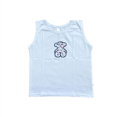 Polera Baby Tous sin mangas oso Kaos azul1