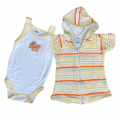 Conjunto Baby Mink Bata de baño con body