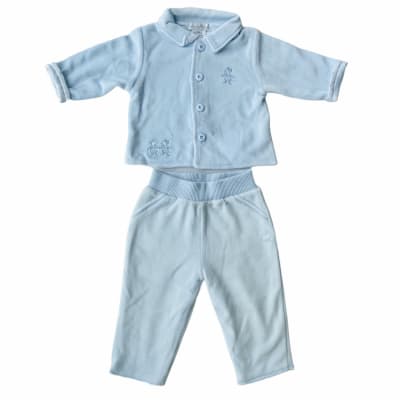 Conjunto Baby Cottons 2 piezas ratones celeste