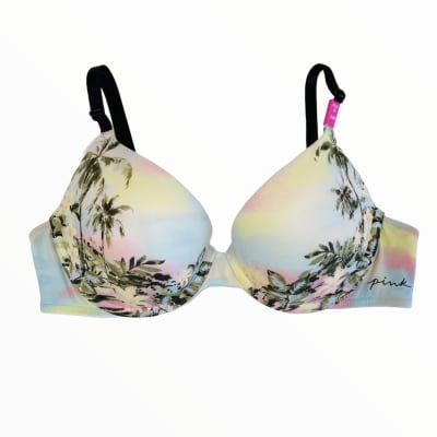 sosten Pink diseño palmeras celeste1