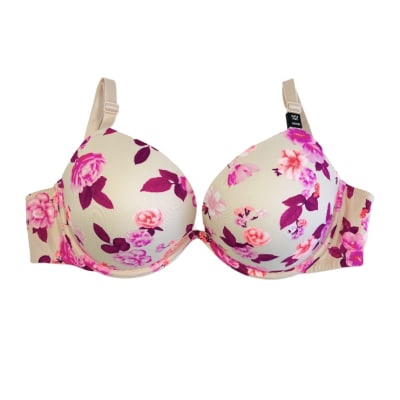 Sosten Pink flores beige1