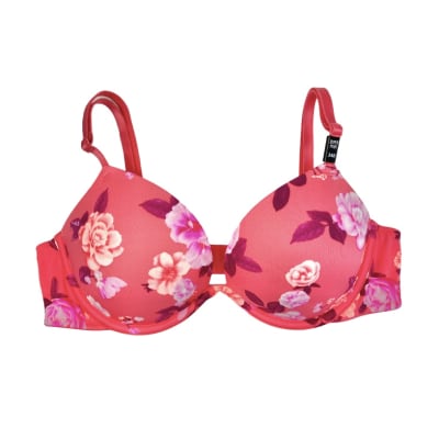 Sosten Pink diseño flores coral1