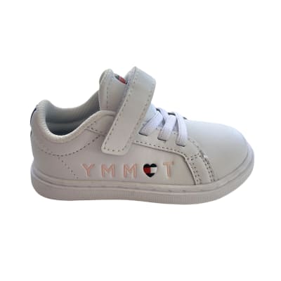 Zapatillas blancas letras niña Tommy Hilfiger Kids1