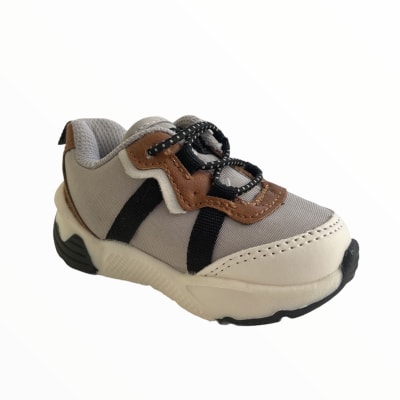 Zapatillas gris con cafe niño Oshkosh